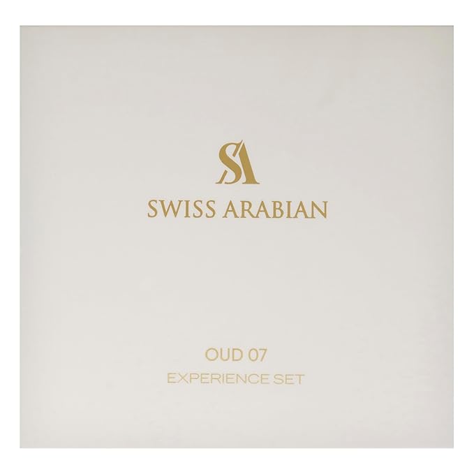 SWISS ARABIAN Oud 07 Giftset - Arabian Perfumes for Women and Men - Long Lasting Perfume - Floral Spicy Vanilla Perfume - 3 Bottles with Case - 4 pc