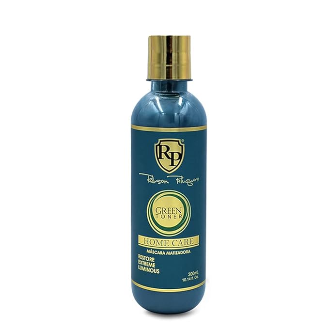 Robson Peluquero Green Toning Kit | Pearl &amp Ash Blonde for Brassy Hair Bleached Highlights | Hair Toner Gloss + Shampoo Neutralizes Yellow Orange &amp Warm Tones | Hydrates &amp Restores - 2