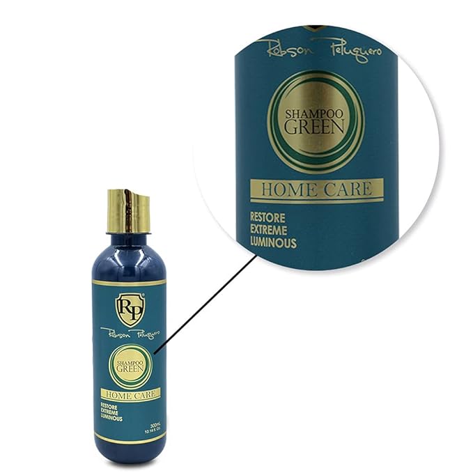 Robson Peluquero Green Toning Kit | Pearl &amp Ash Blonde for Brassy Hair Bleached Highlights | Hair Toner Gloss + Shampoo Neutralizes Yellow Orange &amp Warm Tones | Hydrates &amp Restores - 2