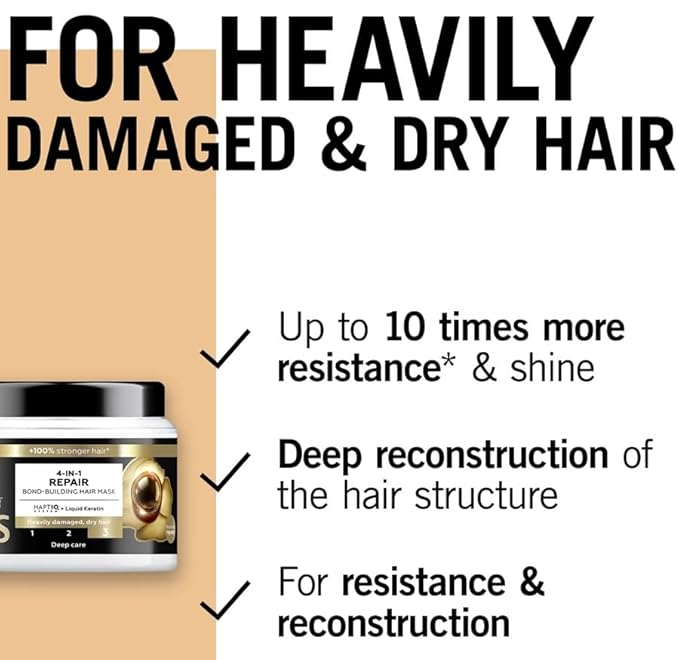 Gliss 4-in-1 Ultra Repair Hair Mask for Dry and Damaged Hair 400 ml