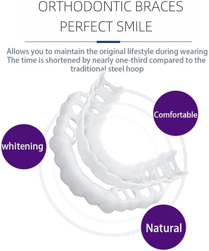 2 Pairs Adjustable Nature and Comfortable Top and Bottom Regain Confidence Top and Bottom for Men and Women(White)