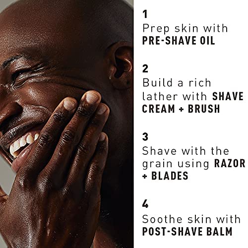 Bevel Shaving Kit for Men - Includes Pre Shave Oil Shaving Cream and After Shave Balm Helps Reduce Skin Irritation and Prevent Razor Bumps