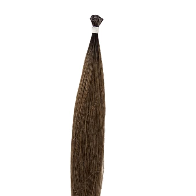 100% Real European Human Hair Keratin Bond Extensions 20 Milk Chocolate Brunette #8