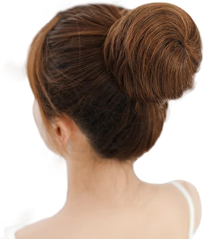 UNNS Hair Bun Clip Synthetic Fiber Hair Extensions Bun Donut Bun Wig Clip Ballet Bun Claw Clip Bun Hair Pieces Women's Hair Accessories Synthetic Hair (Color : G)