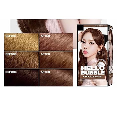 Hello Bubble Hair Color Color Dyeing Kit (6N)