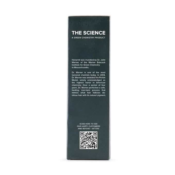 Hairprint True Color Restorer in Brown | Patented for Restoring Gray Hair | Replenishes Natural Pigment | Adds Body Strength &amp Texture | At-Home Treatment | Dye-Free &amp Non-Toxic