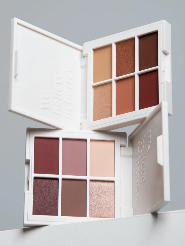 ILIA - The Necessary Eyeshadow Palette | Talc-Free Matte Satin + Metallic Highly Pigemented + Blendable Finishes | Cruelty-Free Vegan (Warm Nude 6 x 0.05 oz | 1.5 g)