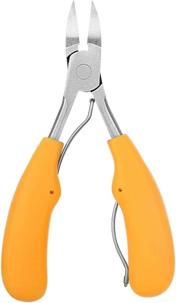 Nail Clipper for Ingrown Toenail Podiatry Correction Nippers Cuticle Cutters Cut Pedicure Manicure Hand Foot Dead Skin Care Tool(Yellow)