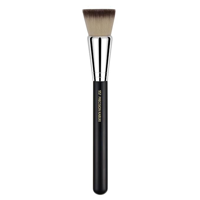 Bdellium Tools Professional Makeup Brush - Maestro Series 957 Precision Kabuki - With Soft Synthetic Fibers For Versatile Application (Black 1pc)