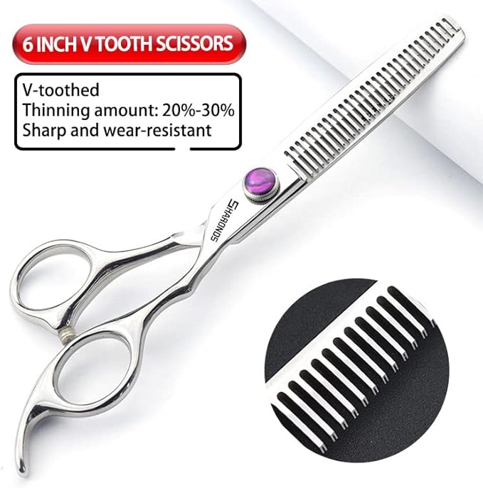 6/6.5 inch professional salon hairdressing scissors Japanese steel sharp cutting barber shop hair stylist special hair styling tools (6-inch 4pc)