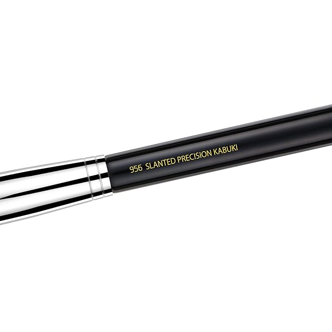Bdellium Tools Professional Makeup Brush - Maestro Series 956 Slanted Precision Kabuki - With Soft Synthetic Fibers For Perfect Complexion (Black 1pc)