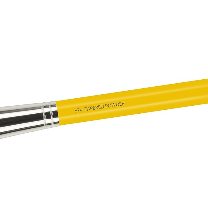 Bdellium Tools Professional Makeup Brush - Studio Series 974 Tapered Powder - With Soft Synthetic Fibers For Sculpt &amp Shape (Yellow 1pc)