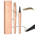 New Microblading Eyebrow Pen Waterproof Eyebrow Pencil Eye Brow Pen with 4 Tip Premium Natural Magic Eyebrow Makeup Fine Stroke Contouring Pencil Long-Lasting Stay on All Day (Light brown)