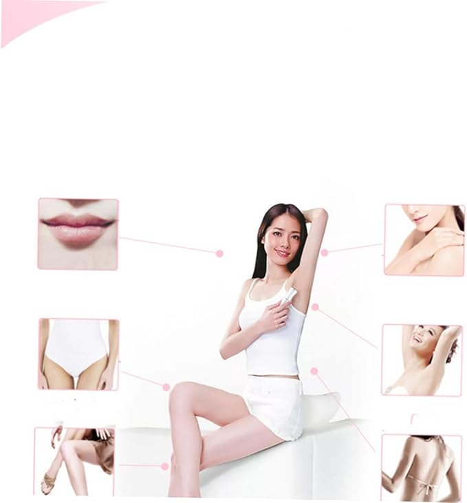 1Pc Electric Shaver for Women Armpit Body Hair Trimmer Rechargeable Painless Hair Removal Device in Pearl White for Sensitive Areas Easy Cleansing