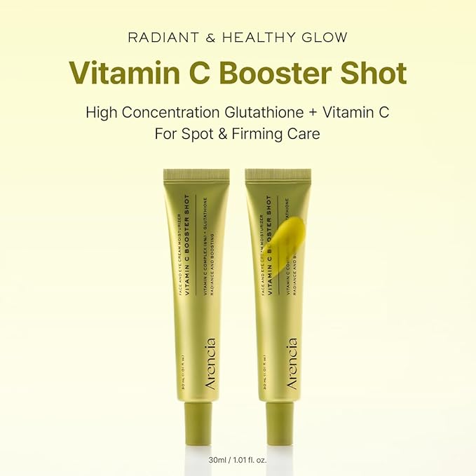 Arencia Vitamin C Booster Serum with Glutathione Niacinamide and Vitamin E for Glow Skin 1.01 fl oz