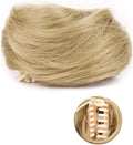 HIHELO 1-Pack Mini Claw Clip Messy Cat Ears Short Synthetic Curly Wavy Bun Extension Wig Claw Clip Women Hair Accessories (Color : 07)