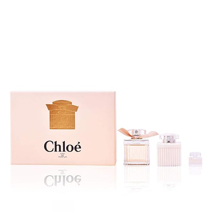 Chloe by Parfums Chloe for Women 3 Piece Set Includes: 2.5 oz Eau de Parfum Spray + 3.4 oz Perfumed Body Lotion + 0.17 oz Eau de Parfum