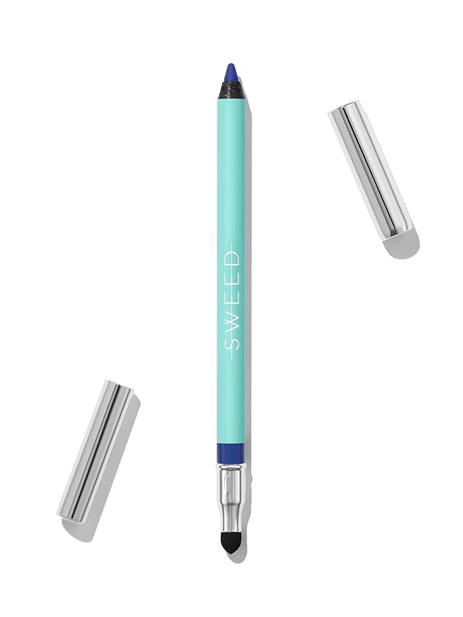 Sweed - Satin Eyeliner | Creamy-Matte Rich Color Long-Lasting Wear | Vegan Cruelty-Free Clean Beauty (Diana Blue)