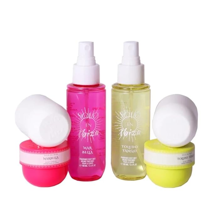 Fragrance Body Mist &amp Body Cream Gift Set ? Includes Marbella &amp Toledo Tango ? Cruelty-Free Perfume Gift Set for Women 4-Piece Collection