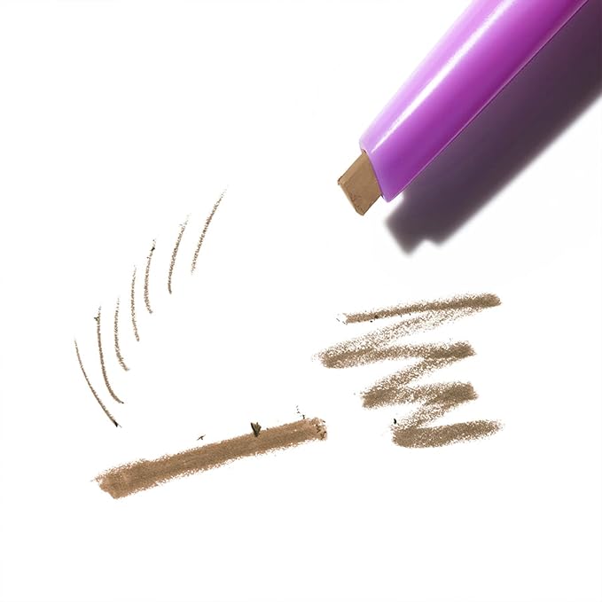 Kosas Brow Pop - Longwear Eyebrow Makeup Dual-Sided Defining Pencil with Castor Oil for Soft Natural Look of Real Hair - Taupe