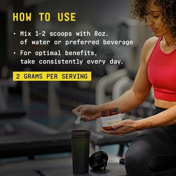 BEYOND RAW Science-Backed Creatine HCl Powder Lab Grade for Muscle Strength and Growth Energy Production Athletic Performance Cognitive Support Cellular Hydration 120 Servings