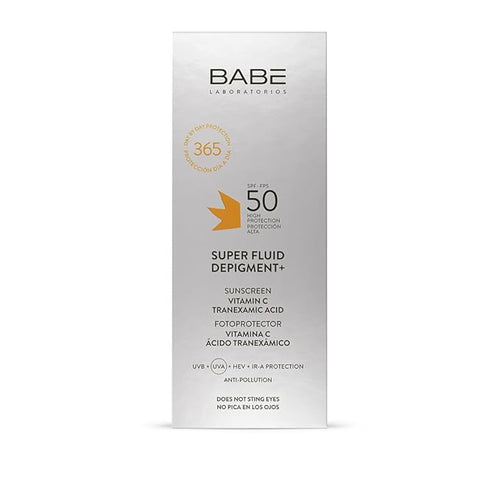 '- Super Fluid Depigment+ Fotoprotector SPF 50 | Facial Antimanchas | Resistente Al Agua | Todo tipo de piel | Fotoenvejecimiento | Protecci?n Da?o Solar | Unifica el tono | 50ml