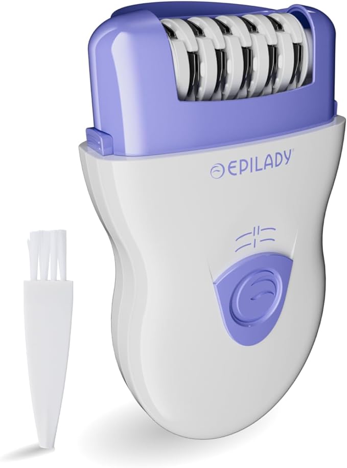 Epilady Speed Corded Epilator for Women ? Dual-Speed 40-Disc Root Hair Removal Device for Legs Underarms and Bikini Area Compact Waterproof Anti-Pinch Design for Smooth Long-Lasting Results