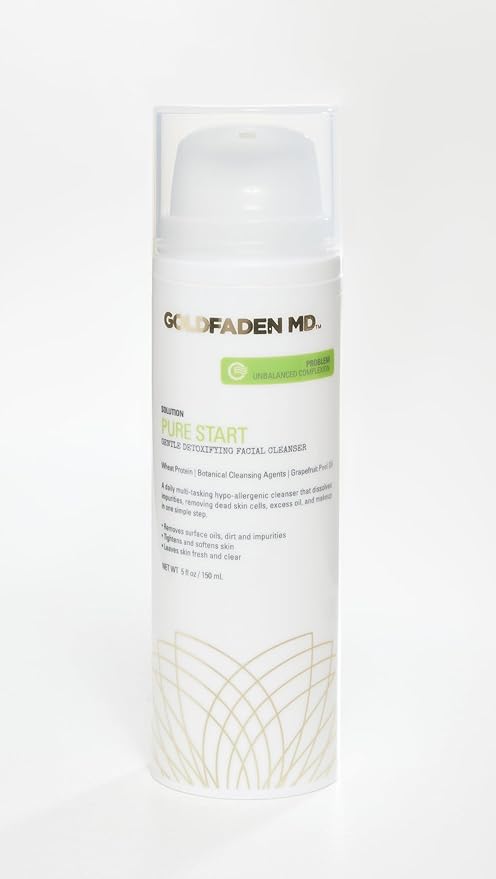 GOLDFADEN MD Pure Start Gentle Detoxifying Natural Facial Cleanser 5 Fl Oz