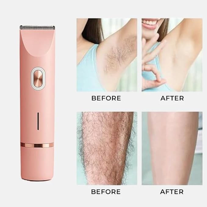IUIBeauty 2-in-1 Painless Bikini Hair Trimmer 2025 Bestselling Bikini Trimmer for Women Blue