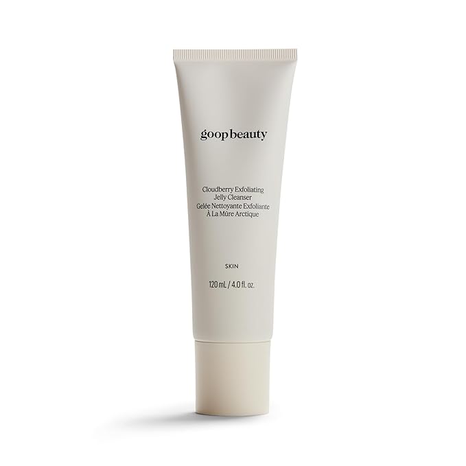 goop Beauty Exfoliating Jelly Cleanser | Face Wash to Clean &amp Smooth Skin | Squalane Kakadu Plum &amp Vitamin C | Moisturizes &amp Soothes Skin | Paraben &amp Silicone Free | 4 fl oz