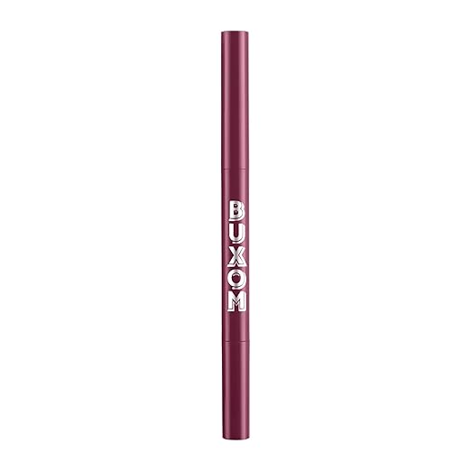 BUXOM Power Line Plumping Lip Liner Long Lasting Waterproof &amp Retractable Lip Pencil Moisturizing Formula with Peptides &amp Vitamin E Matte Finish Cruelty-Free No Sharpening Needed