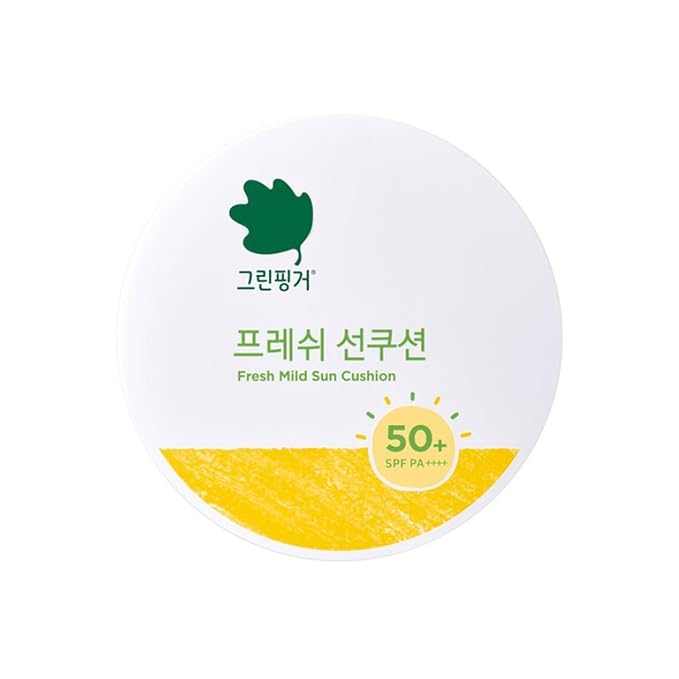 Aloe&ampBaobao&ampMoringa Fresh Mild Sun Cushion For Green-Finger Sun protection Facial Cushion Pact 12g original product