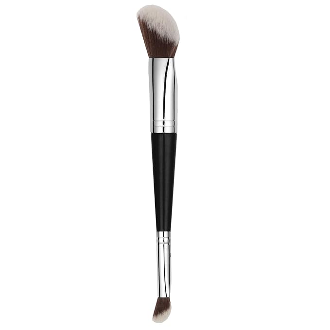 Bdellium Tools Professional Makeup Brush - Maestro Series 969 Double-ended BDHD Phase II/Phase III - With All-Vegan Synthetic Fibers For Versatile Application and Blending (Black 1pc)