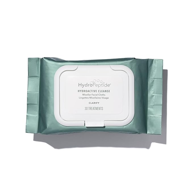HydroPeptide Hydrodraft Cleanser Micellar Facial Cloths Cleanses Makeup Dirt and Excess Oil and Hydrates 5 Pack (150 total clothes)