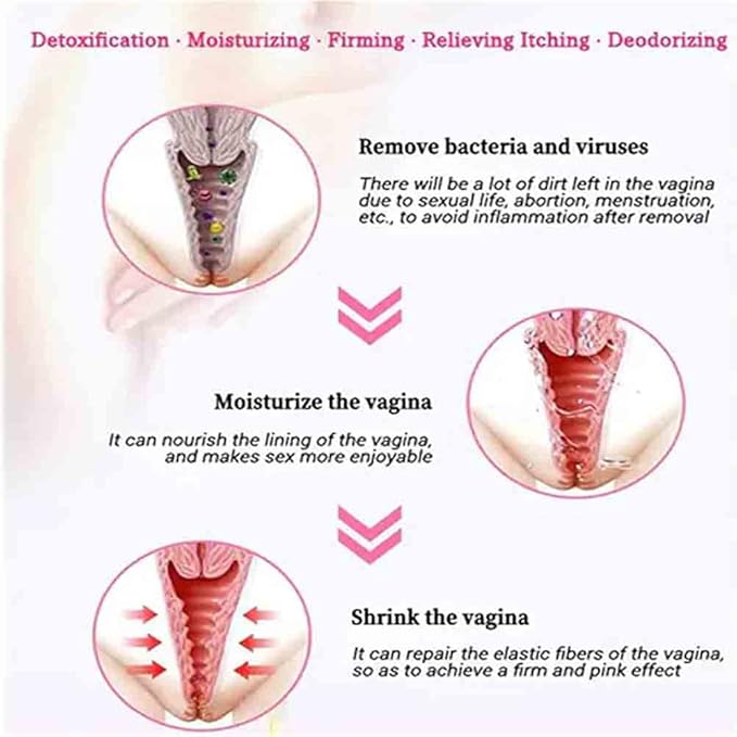 Instant Anti-Itch Detox Slimming Products Natural Detox Viginal Capsulesa Natural Detox Viginal Gel (8Bag)