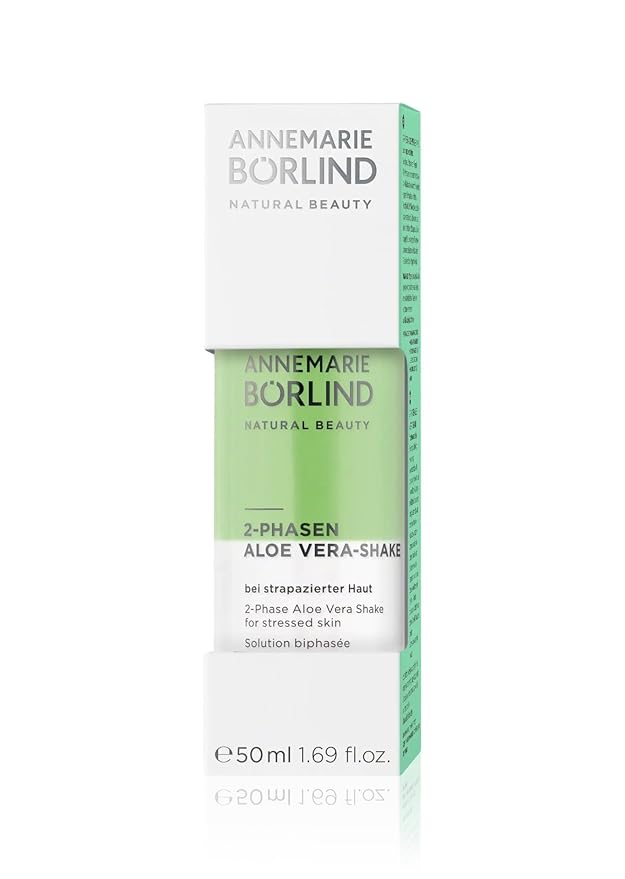 ANNEMARIE B?RLIND - 2 Phase Aloe Vera Shake - Hyaluronic Acid + Aloe Vera + Black Currant Seed Oil For Soothed Skin - Soothing Relaxing Nourishing - 50ml