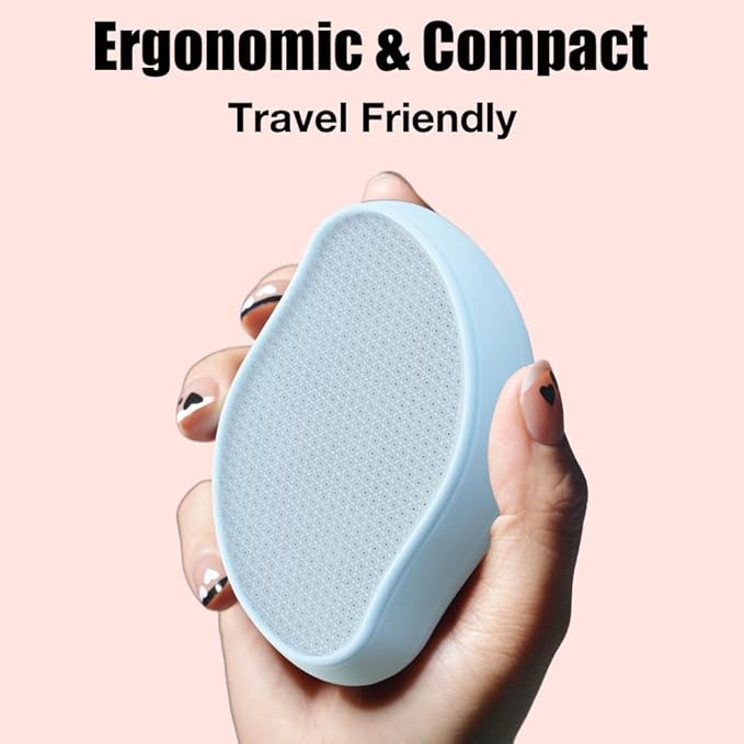 Premium Crystal Hair EraserPainless Exfoliation Hair Removal EpilatorNano Glass Hair Remover for WomenNatural Gentle and Efficient Shaver Trimmer on Leg Arm(Sky Blue)