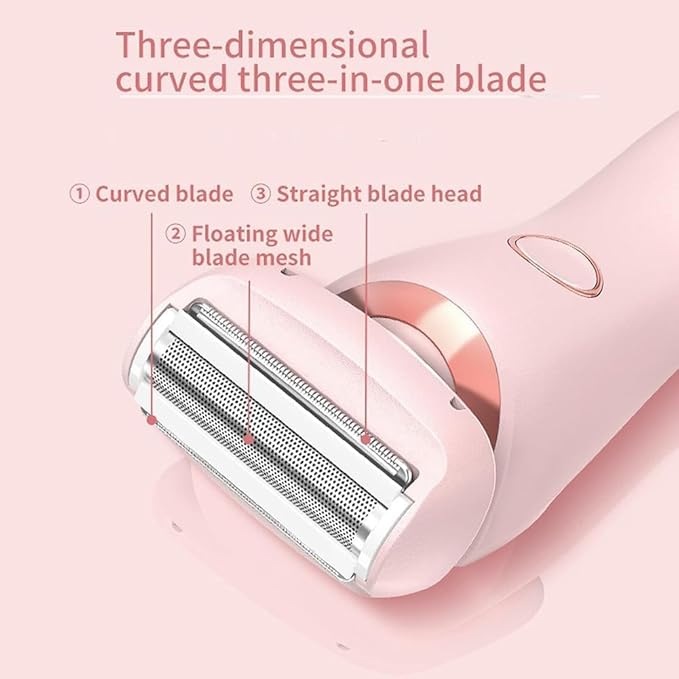 Razor for Women Beauty Electric Razor Electric Bikini Trimmer for WomenGoddess Shaver (Pink)