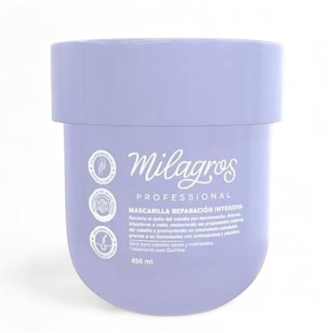 Mascarilla Reparaci?n professional Intensiva 450ml Frizz Control Natural Ingredients colombia Hair Treatment Damaged Dry Colored Hair Mask