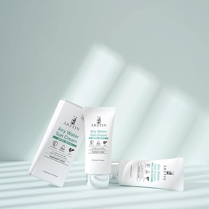 Airy Water SUN Cream SPF50+ PA++++ Lotion Type NO Whitecast Smooth Texture Light Finish Sun Lotion
