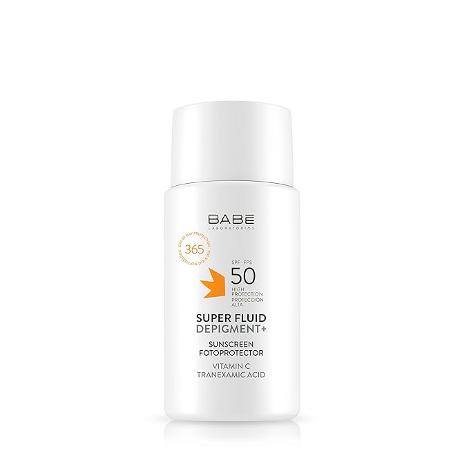 '- Super Fluid Depigment+ Fotoprotector SPF 50 | Facial Antimanchas | Resistente Al Agua | Todo tipo de piel | Fotoenvejecimiento | Protecci?n Da?o Solar | Unifica el tono | 50ml