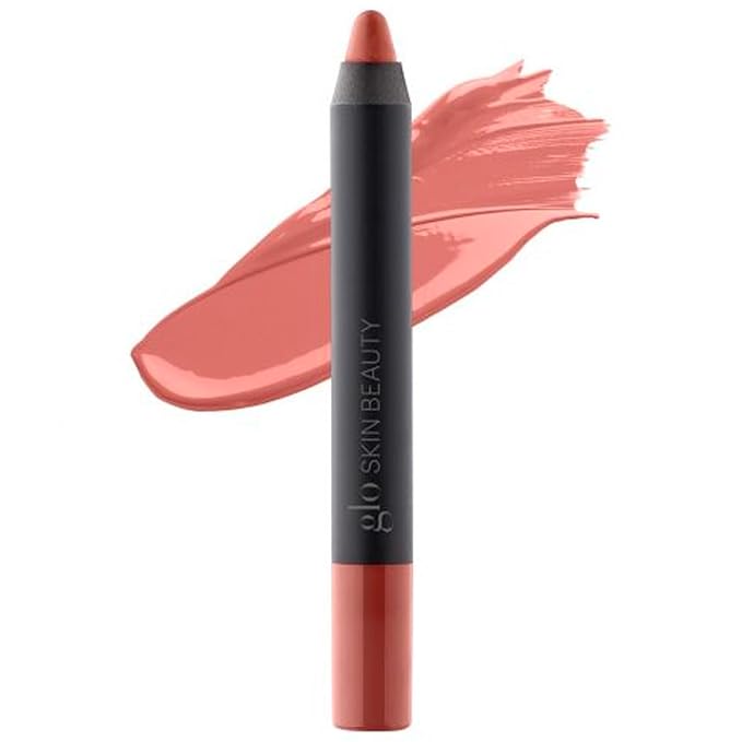 Glo Skin Beauty Cream Glaze Lip Crayon | New Neutral Shades Mid-Tone Mauve Nude (Woodrose)