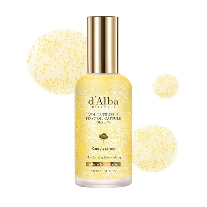 d'alba Piedmont White Truffle Oil Capsule Serum Daily Vita Boost for Luminous Skin Double Vitamin Formula Big Size (3.38fl. oz.)