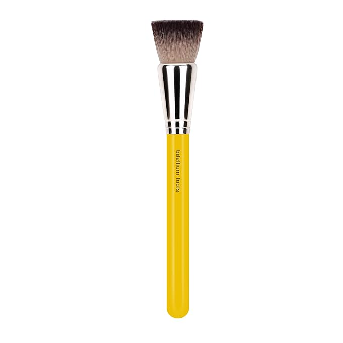 Bdellium Tools Professional Makeup Brush - Studio Series 957 Precision Kabuki - With Soft Synthetic Fibers For Versatile Application (Yellow 1pc)