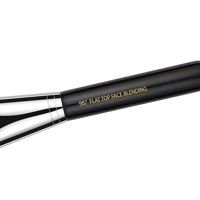 Bdellium Tools Professional Makeup Brush - Maestro Series 987 Face Blending - With Soft Synthetic Fibers For Contour Lines (Black 1pc)
