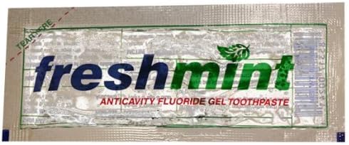 Freshmint Single Use Clear Gel Toothpaste Packets 144 Pack