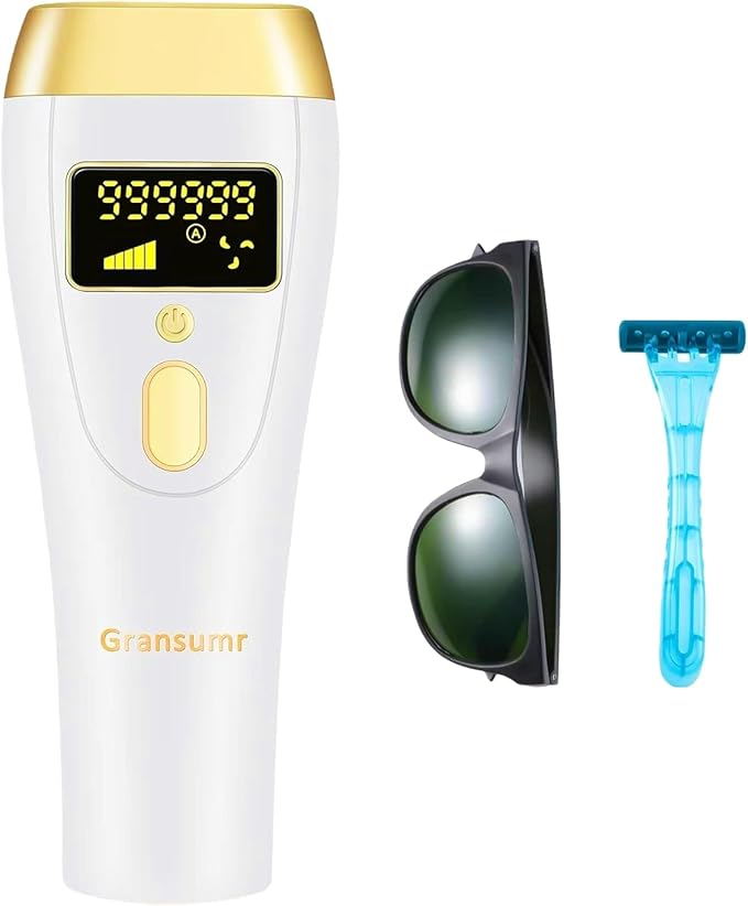 IPL Laser Hair Removal Device for Women &amp Men - at-Home Painless Ultra-Fast Flash Hair Remover 86% Hair Reduction in 4 Weeks High Energy &amp 5 Modes 8 Mins Full Body &amp Bikini Line &amp M