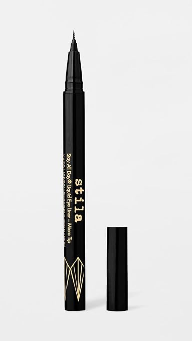stila Waterproof Liquid Eye Liner Stay All Day Makeup with Fine Brush Tip Lasting Satin Finish Smudge-Proof &amp Transfer-Resistant