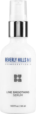 Beverly Hills MD Line Smoothing Serum- Reduce Deep Wrinkles &amp Smooth Skin- Anti-Aging Serum for Firming and Hydrating Face- Correct Fine Lines w/Antioxidants Peptides Ginkgo Bilboa Extract &amp