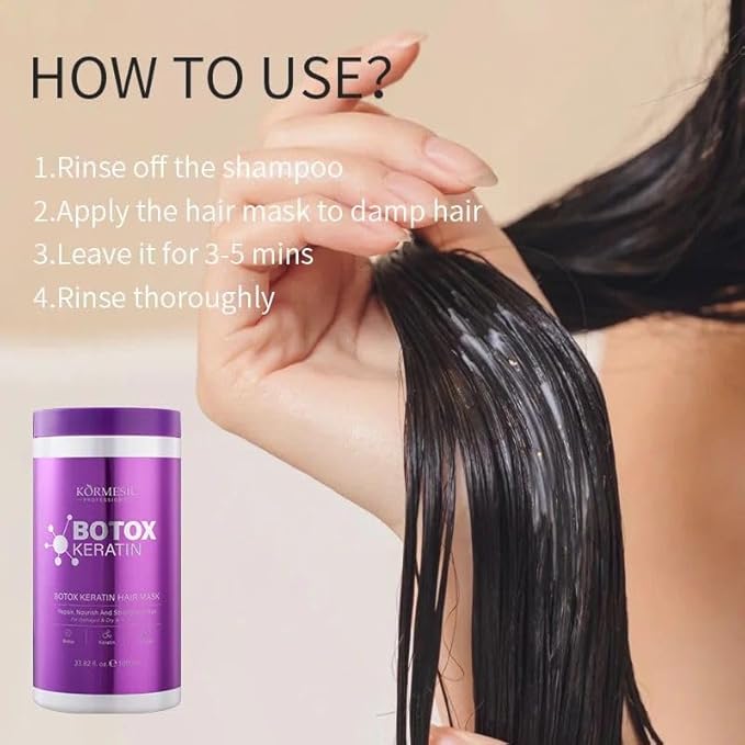 Keratin Hair Mask 33.82 fl. oz Damage Repair Treatment for Dry &amp Frizzy Hair Professionals choice